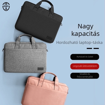 Üzleti laptop táska – Nylon, vízálló, kopásálló, ütésálló, poliészter bélés