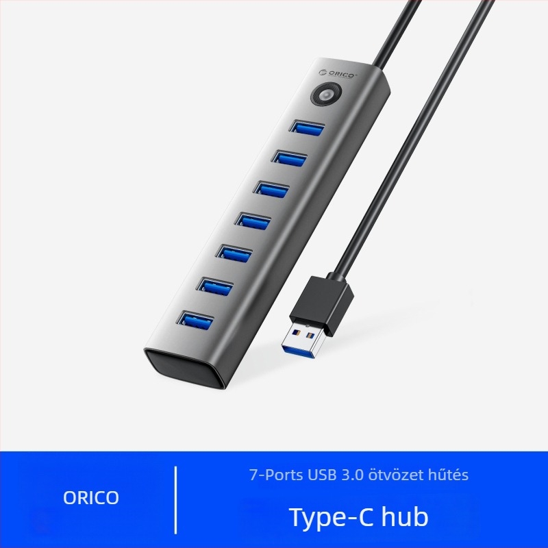 Orico USB 3.0 7-portos dokkoló alumínium ötvözetből, Modell CL7U