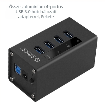 Orico A3H4 USB 3.0 táplált 4-portos hub, 6 Gbps, 1 m kábel