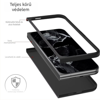 Mágneses szénszálas védőtok Google Pixel Fold 10/9 Pro Foldhoz