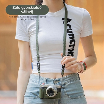 Vállpánt a tükör nélküli kamerákhoz gyorskioldó rendszerrel | Modell: Camera quick-release shoulder strap | Márka: Enjoy creating stars | Testreszabható minta