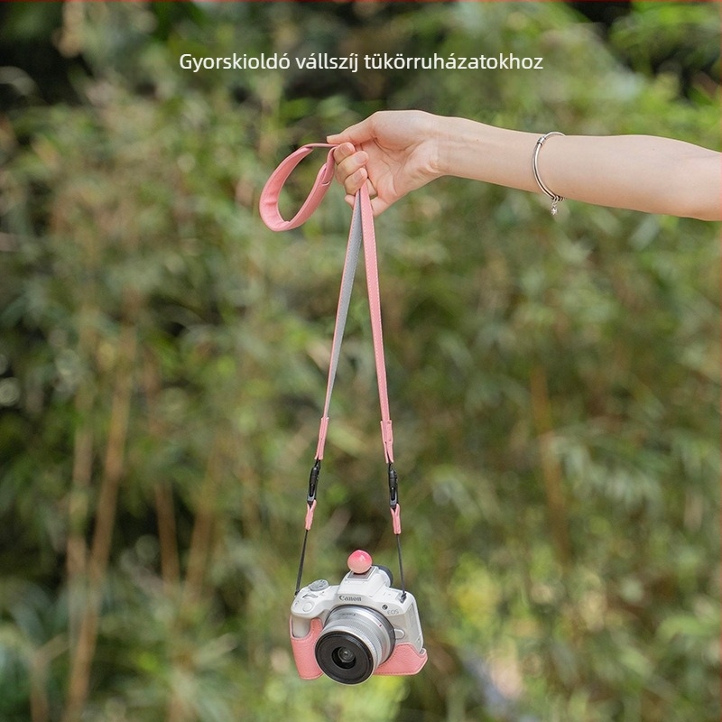 Vállpánt a tükör nélküli kamerákhoz gyorskioldó rendszerrel | Modell: Camera quick-release shoulder strap | Márka: Enjoy creating stars | Testreszabható minta