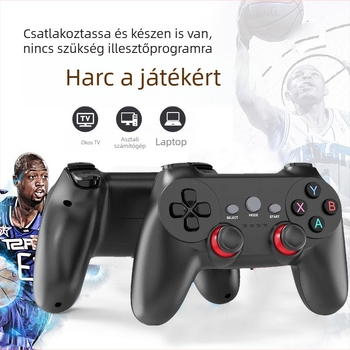 Vezeték nélküli játékkontroller PC-hez és mobil eszközökhöz — USB-C csatlakozó, vezeték nélküli kapcsolat, kompatibilis TV-s játékkonzolokkal