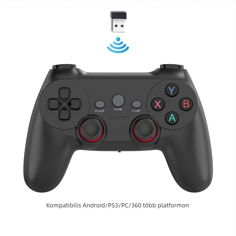 Vezeték nélküli játékkontroller PC-hez és mobil eszközökhöz — USB-C csatlakozó, vezeték nélküli kapcsolat, kompatibilis TV-s játékkonzolokkal