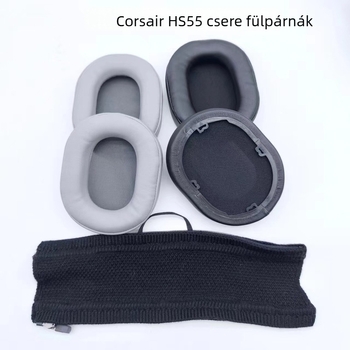 Corsair HS55/HS65 fülpárna védő – imitációs bőrből, egyedi tervek szerint készítve