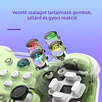 Z01X Vezeték nélküli Bluetooth játékkontroller Hall joystickkal és makró hátsó gombbal Switch, Android, iOS és PC-hez