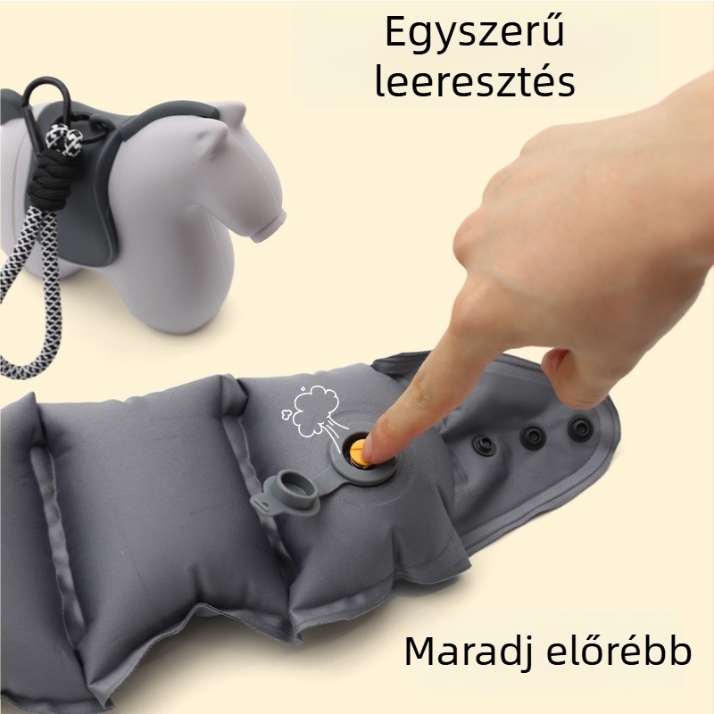 U-alakú utazó nyakpárna levegővel töltve, TPU anyag, rajzfilmszerű stílus – könnyű, kevesebb mint 0.5 kg