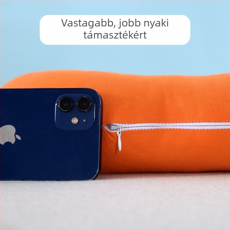 U-alakú nyakpárna utazásokhoz, töltet pearl cotton, minimalist stílus, felnőtt használatra