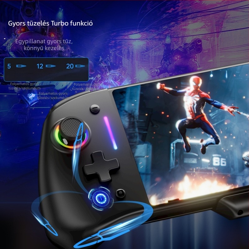 Nintendo Switch és Switch OLED-hez tervezett játékvezérlő — USB-C kábel, rezgés, makró hozzárendelés, ABS ház