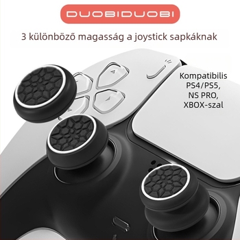 Silikon joystick sapkák, 6-in-1 készlet, védő sapkák, kompatibilis PS5/PS4/Xbox/NS Pro