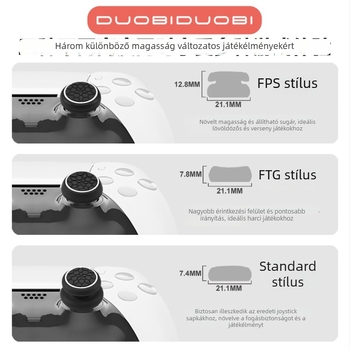 Silikon joystick sapkák, 6-in-1 készlet, védő sapkák, kompatibilis PS5/PS4/Xbox/NS Pro