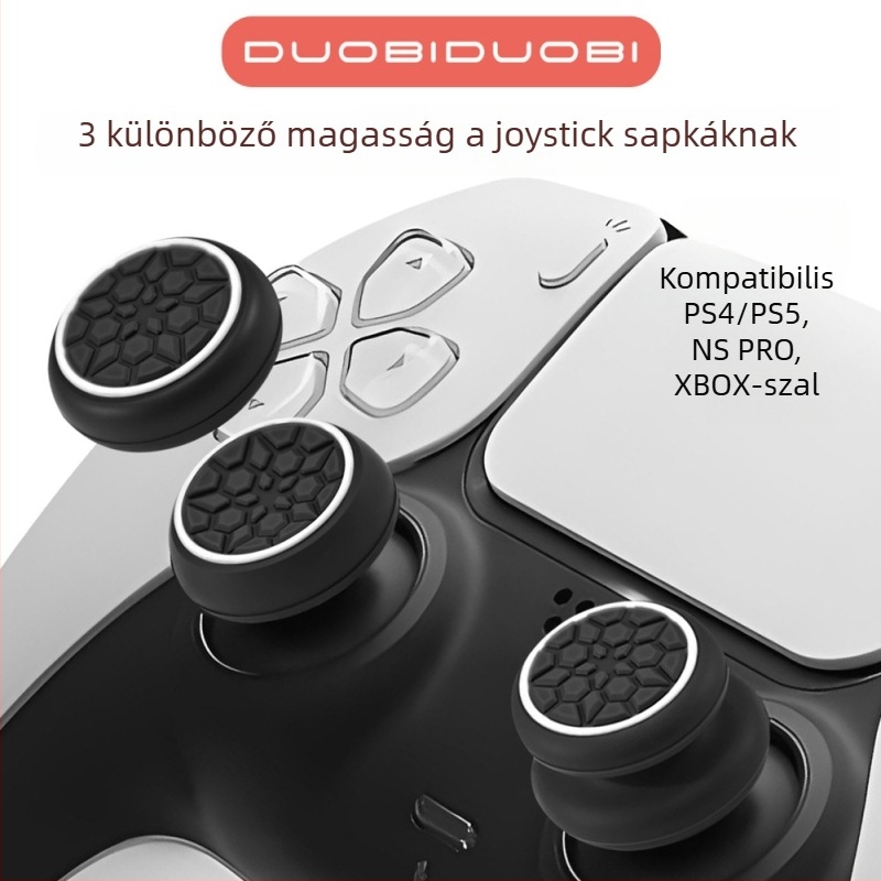 Silikon joystick sapkák, 6-in-1 készlet, védő sapkák, kompatibilis PS5/PS4/Xbox/NS Pro