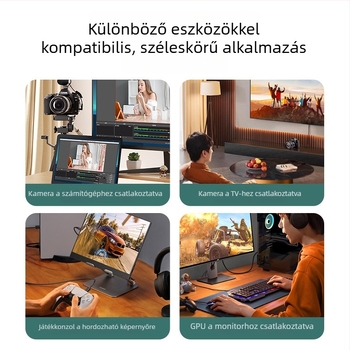 HDMI-HDMI adapter kábel, mini HDMI-ről HDMI-re, aranyozott réz, Flash Repairman