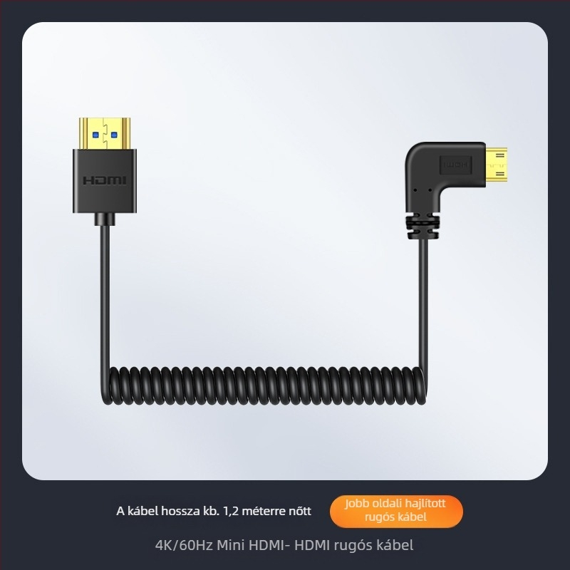 HDMI-HDMI adapter kábel, mini HDMI-ről HDMI-re, aranyozott réz, Flash Repairman