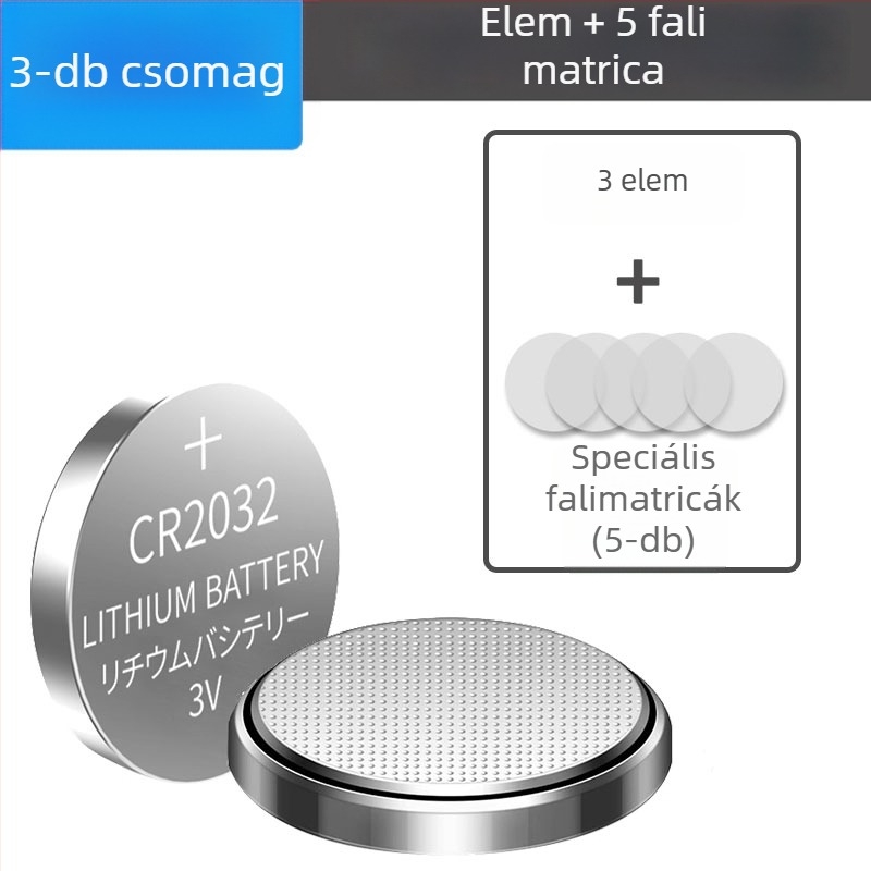 CR2032 gombos elem Xiaomi Mijia digitális beltéri hőmérő és higrométerhez, 2. generációs Pro