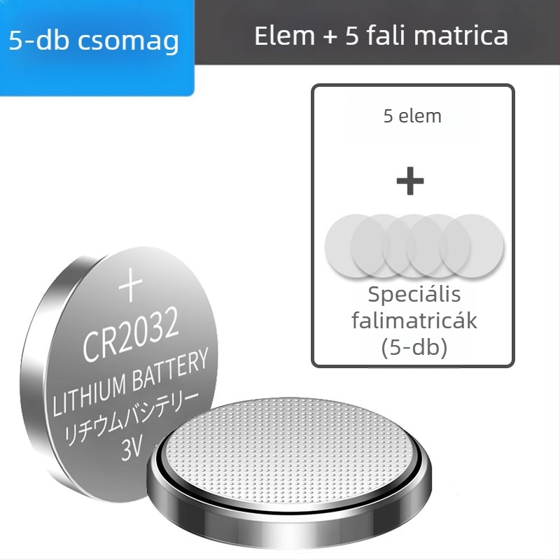 CR2032 gombos elem Xiaomi Mijia digitális beltéri hőmérő és higrométerhez, 2. generációs Pro
