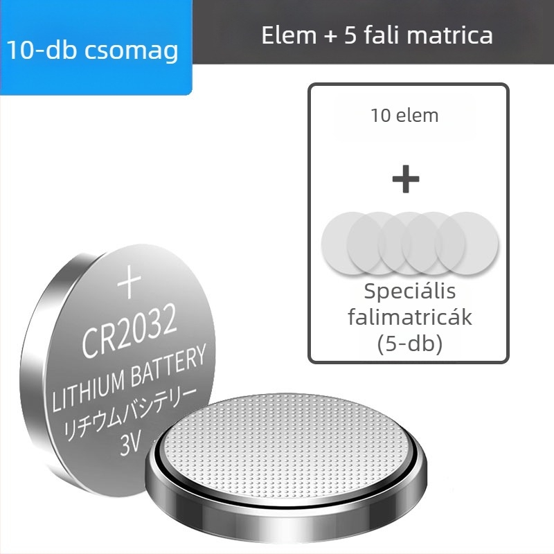 CR2032 gombos elem Xiaomi Mijia digitális beltéri hőmérő és higrométerhez, 2. generációs Pro