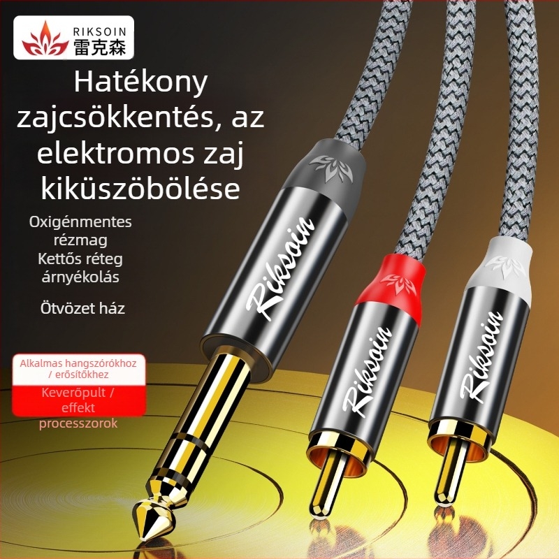 Rickson hangszóró kábel nylonmaggal, oxigénmentes réz vezetékekkel, aranyozott bevonattal, digitális készülékekhez