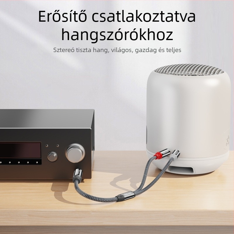 Rickson hangszóró kábel nylonmaggal, oxigénmentes réz vezetékekkel, aranyozott bevonattal, digitális készülékekhez