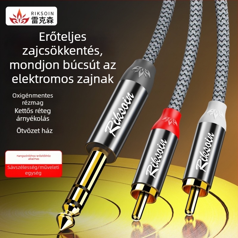 Rickson hangszóró kábel nylonmaggal, oxigénmentes réz vezetékekkel, aranyozott bevonattal, digitális készülékekhez