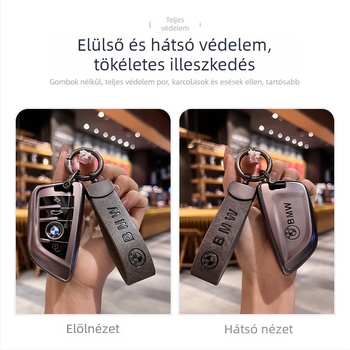 BMW kulcstartó tok 1/2/3/5/6/7 sorozat és X1/X3/X5 kompatibilis – TPU anyag, prémium dizájn, Huihuangda