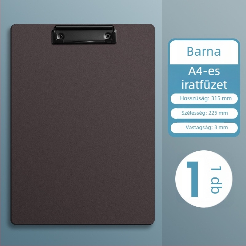 Műanyag A4-es tábla csipesz, Trust márka, lemez vastagsága 300 mm