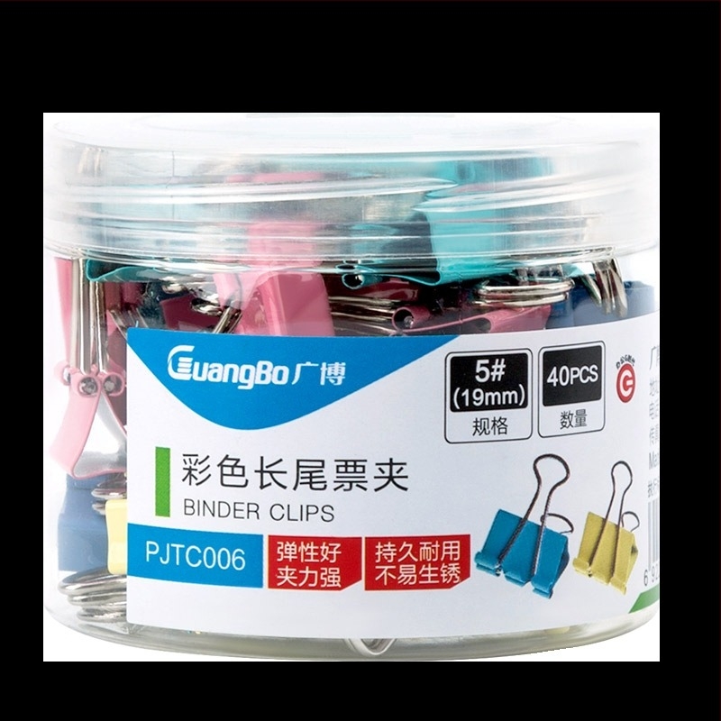Guangbo PJTC005 sorozat - rozsdamentes acél nagy klipek, fém jegytartó, csőcsomagolás