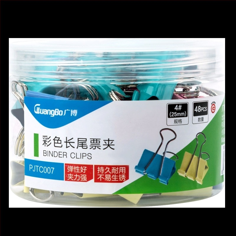 Guangbo PJTC005 sorozat - rozsdamentes acél nagy klipek, fém jegytartó, csőcsomagolás
