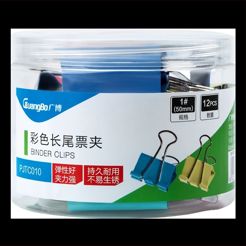 Guangbo PJTC005 sorozat - rozsdamentes acél nagy klipek, fém jegytartó, csőcsomagolás