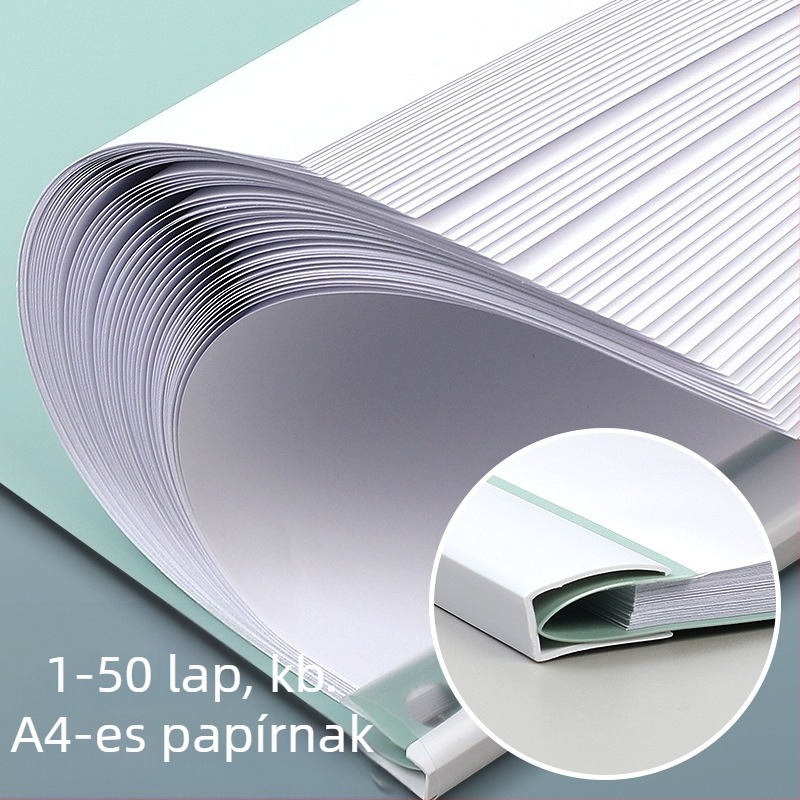 Dokumentumokhoz készült karos mappa, műanyagból, átlátszó betéttel (modell Rotate folder, márka Good, típus: pull rod clamp, anyag: műanyag)