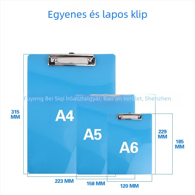 Táblaklipsz – PP anyag, egy erős klipsz, csipesz mérete 10, lemezvastagság 1,5 mm, testreszabás elérhető