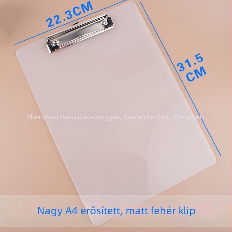 Táblaklipsz – PP anyag, egy erős klipsz, csipesz mérete 10, lemezvastagság 1,5 mm, testreszabás elérhető