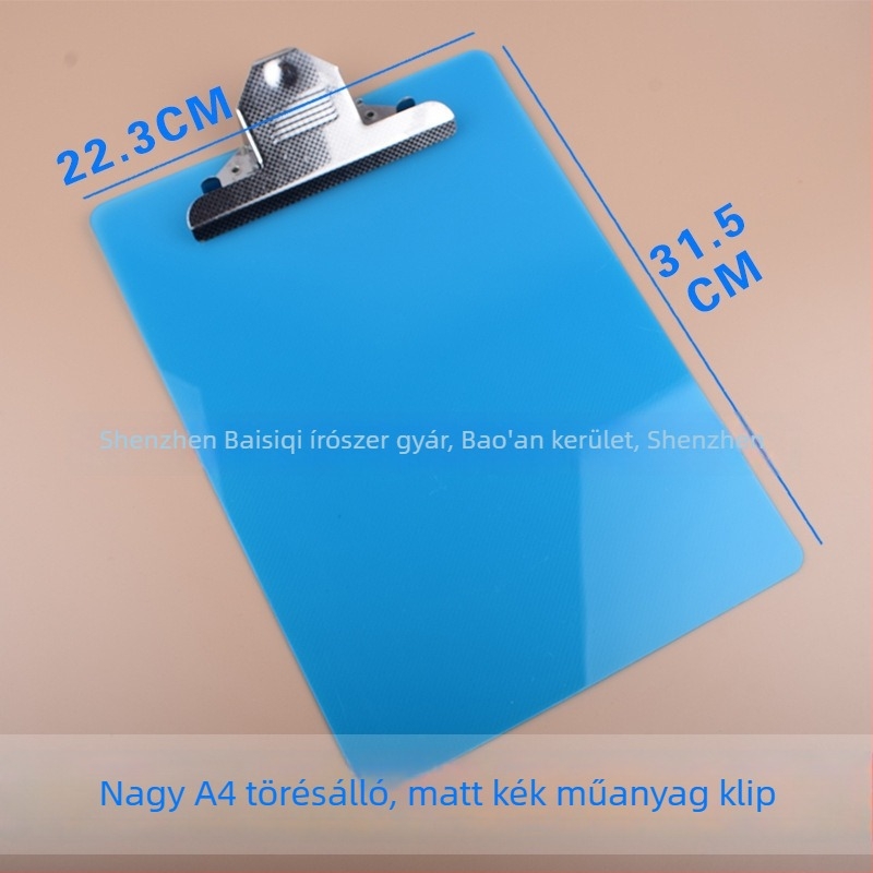 Táblaklipsz – PP anyag, egy erős klipsz, csipesz mérete 10, lemezvastagság 1,5 mm, testreszabás elérhető