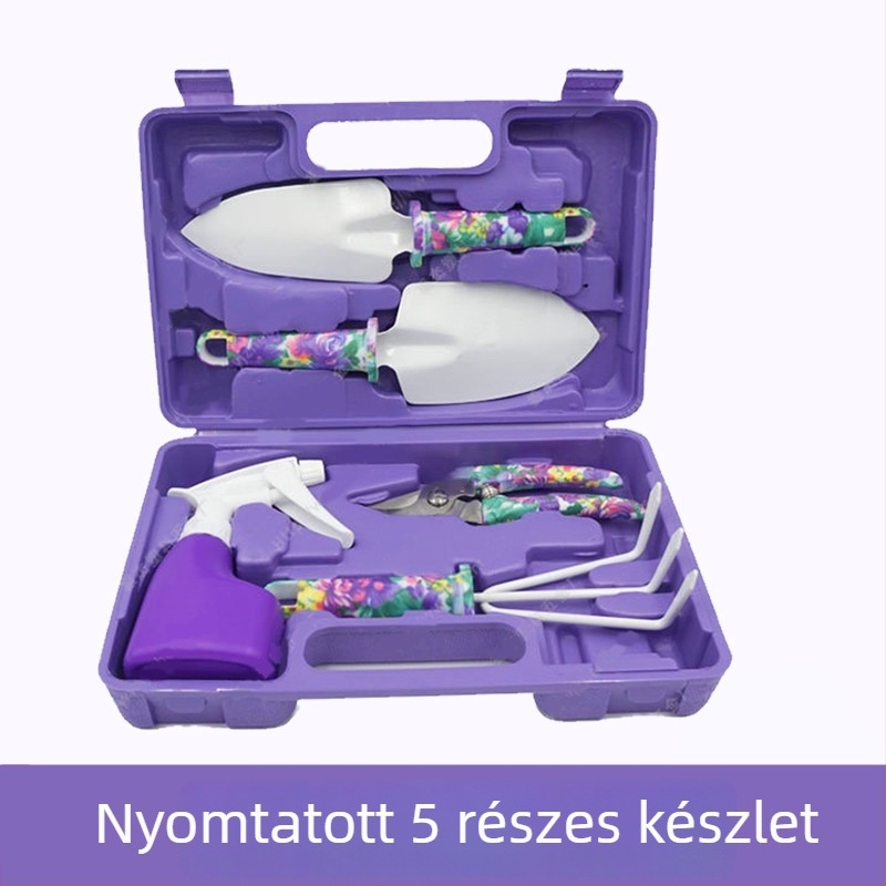 Rozsdamentes acél kertészeti eszköz készlet, virágolló, 10 részes otthoni kertészkedéshez
