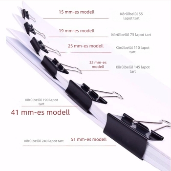Hosszú farok klipsz - fém, modell Long tail clip, csomagolás: kazetta
