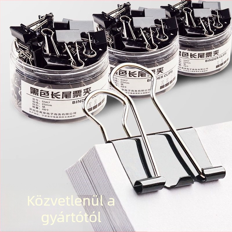 Hosszú farok klipsz - fém, modell Long tail clip, csomagolás: kazetta