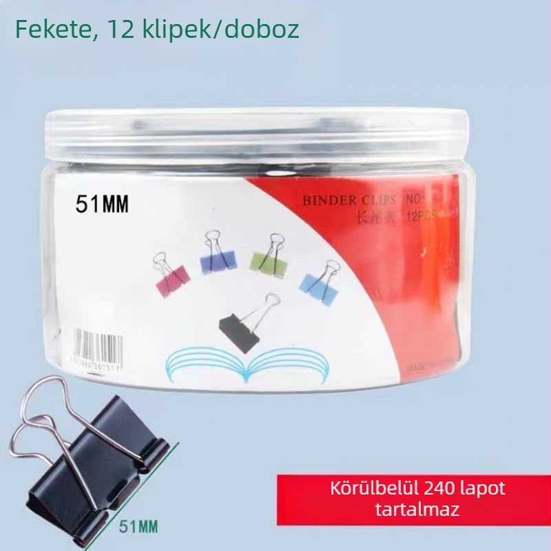 Hosszú farok klipsz - fém, modell Long tail clip, csomagolás: kazetta