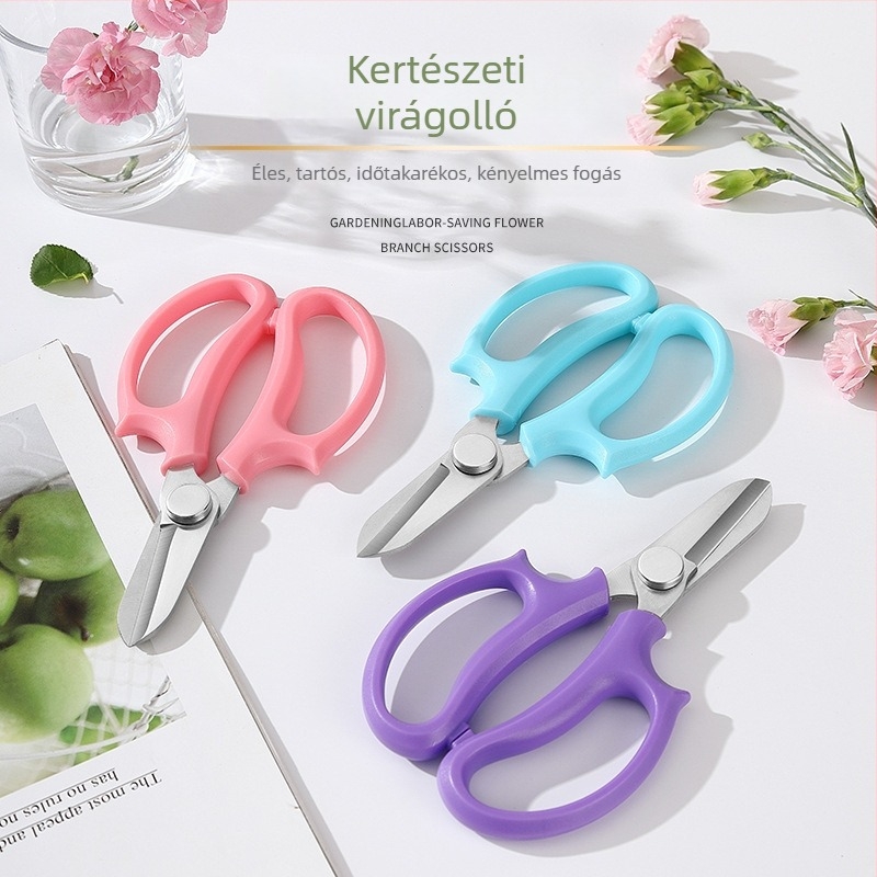 Pinheng rozsdamentes acél metszőolló virágkultúra, kert és bonsai számára