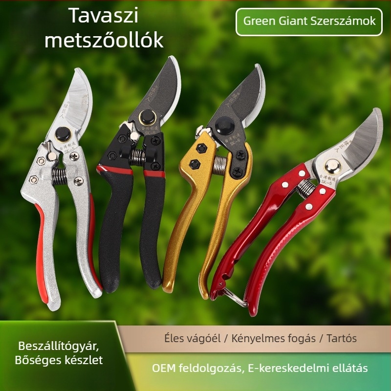 Hulk SK5 metsőolló kettős élű pengével, titán bevonatú pengével, légiipari alumínium nyéllel és lágy szilikon markolattal