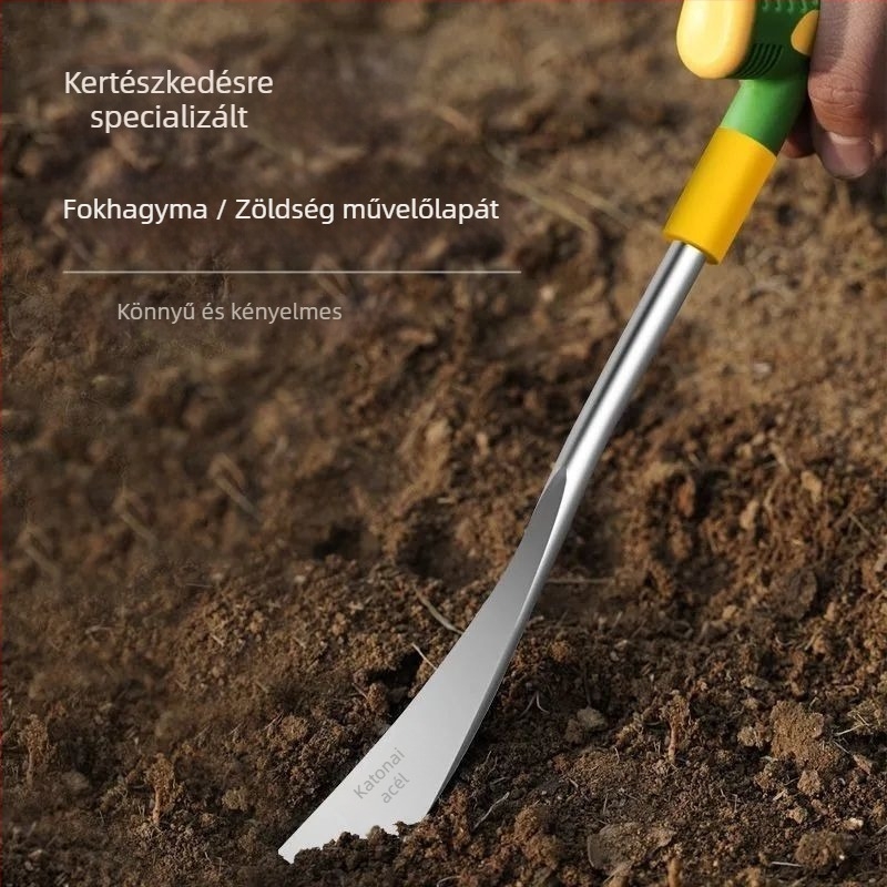 Fokhagyma ásó – kertészkedéshez, virágültetéshez és gyomláláshoz – többfunkciós eszköz kis gazdasághoz