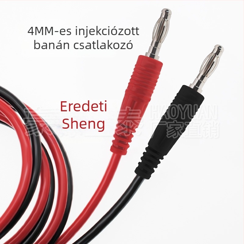 4 mm-es banán dugó kábelrel, standard, tiszta réz érintkező, 3C digitális eszközökhöz