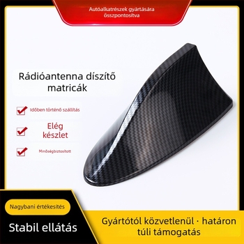 Autó rádió antenna cápauszony dizájnnal a tetőn, ragasztóval történő telepítés, általános kompatibilitás, Hongshan márka