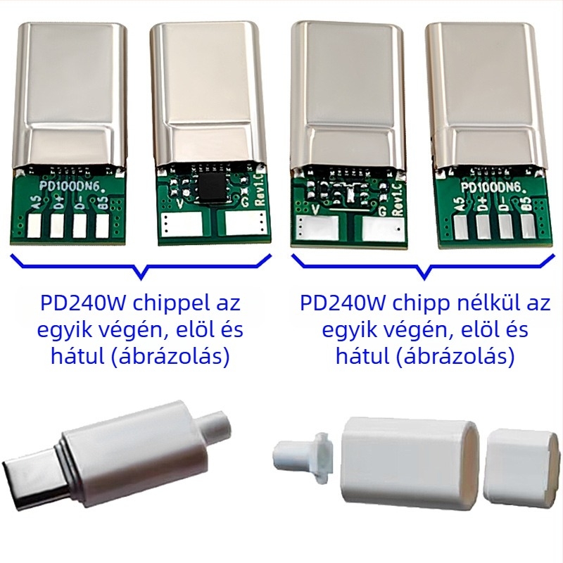 PD240W kettős USB-C notebook töltő, 16-pin Type-C, 20V 5A, USB-C-USB-C
