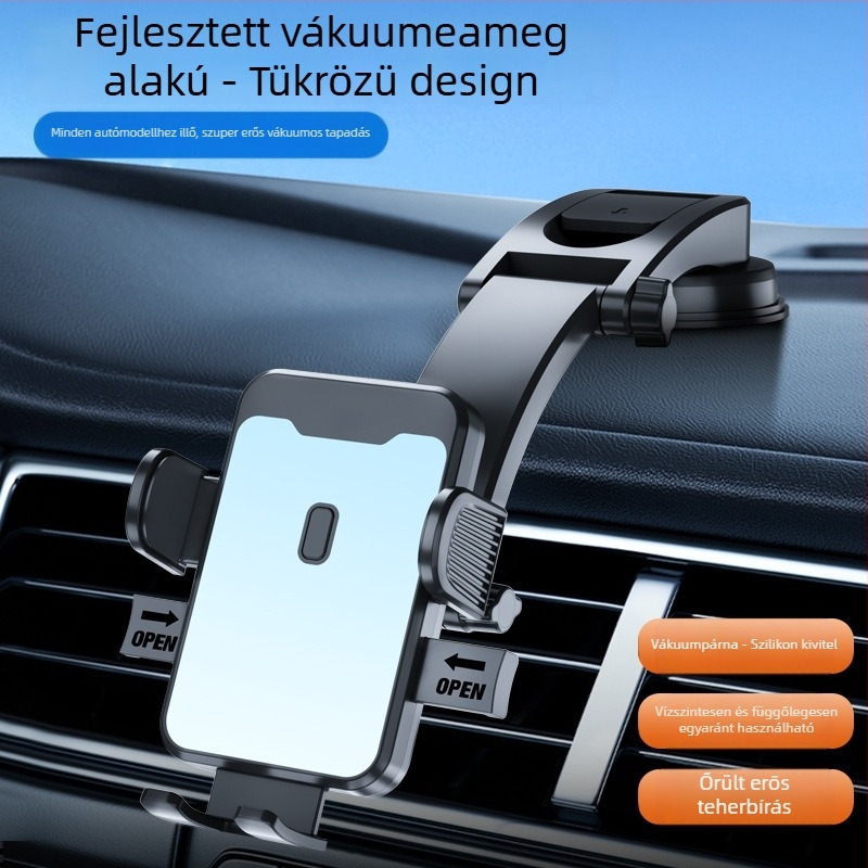 Waterfall vákuumos autós telefon-tartó, Dz06, műszerfalra szerelhető, univerzális modell, navigációhoz az autóban