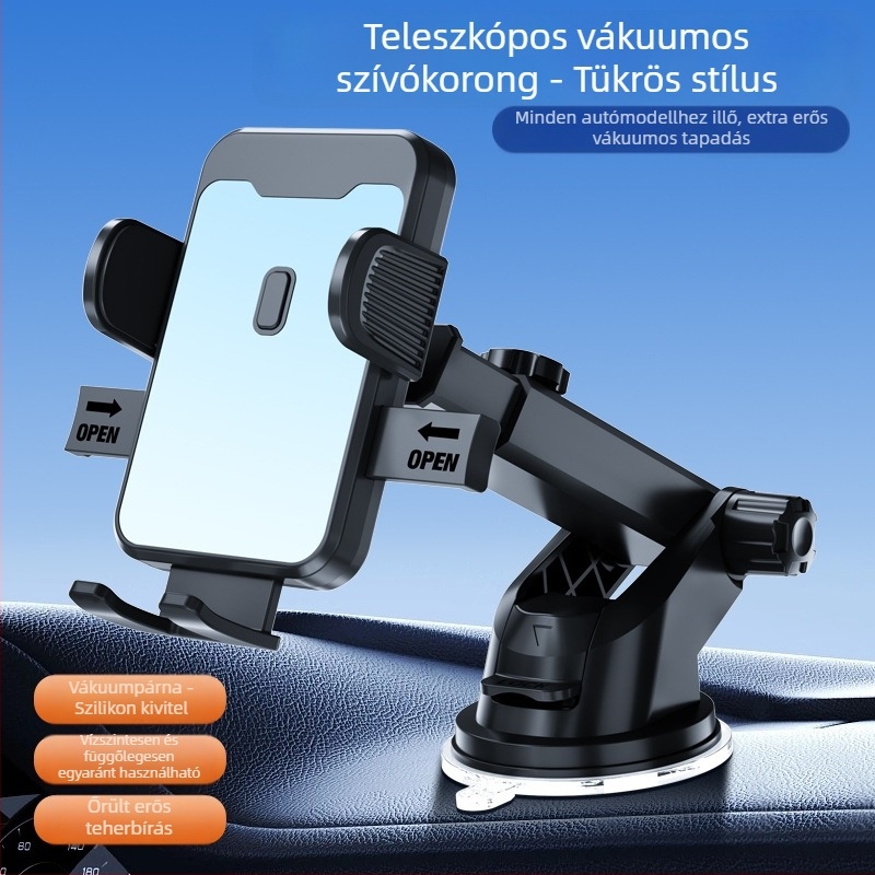 Waterfall vákuumos autós telefon-tartó, Dz06, műszerfalra szerelhető, univerzális modell, navigációhoz az autóban