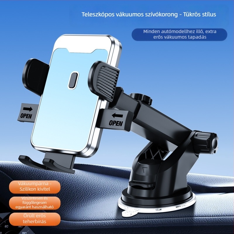 Waterfall vákuumos autós telefon-tartó, Dz06, műszerfalra szerelhető, univerzális modell, navigációhoz az autóban