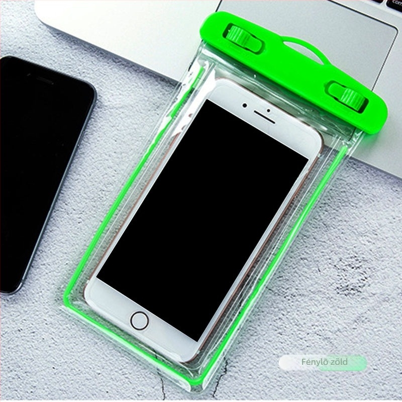 Vízálló mobiltelefon-táska PVC anyagból, rendkívül átlátszó, érintőképernyő-kompatibilis, zárt dizájnú, alkalmas merüléshez és úszáshoz