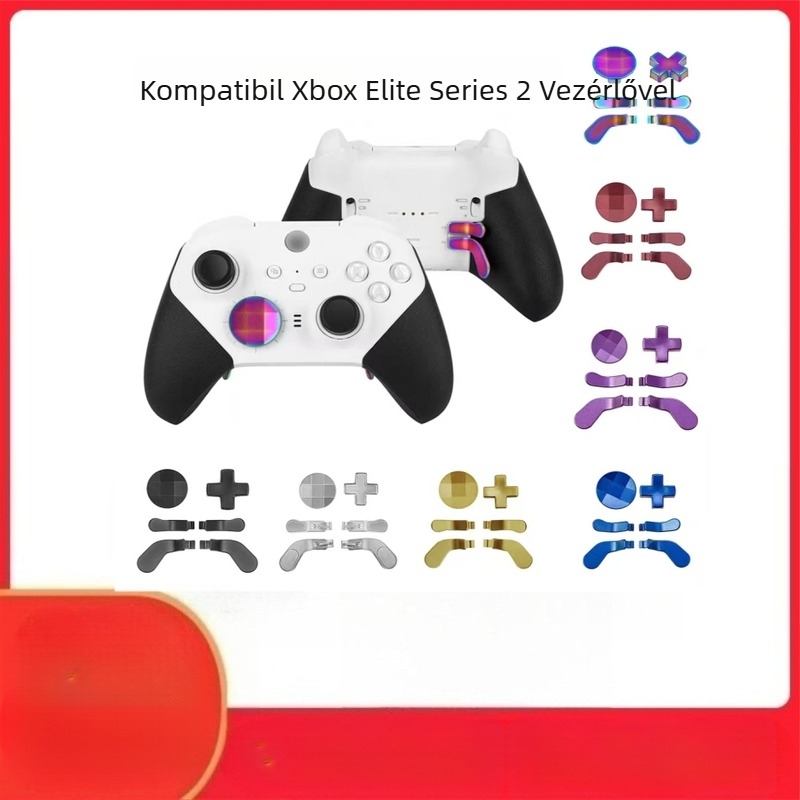 Xbox Elite Series 2 fém paddle gombok készlet, 6 darabos, acélból, mágneses rögzítés