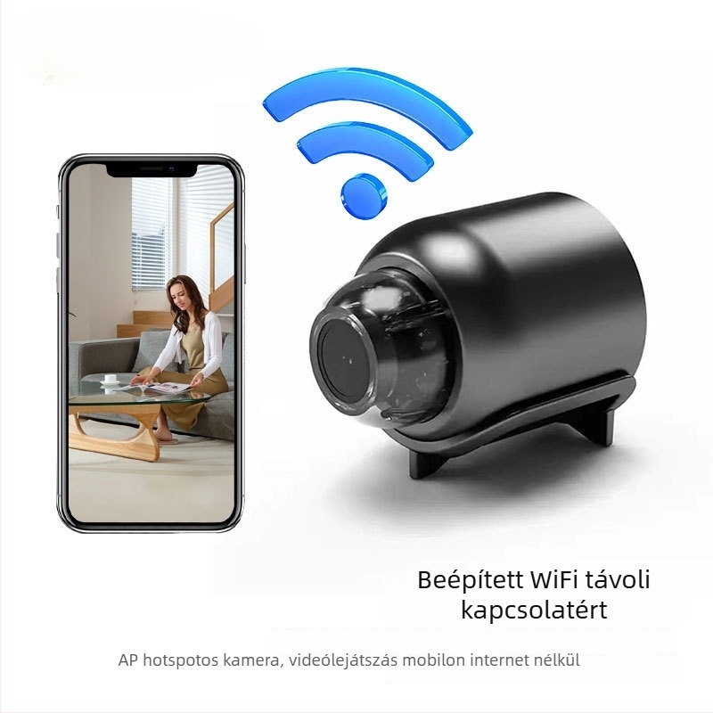X5 vezeték nélküli HD kamera, 1080p, éjszakai látás, TF-kártya tárhely, távoli megfigyelés