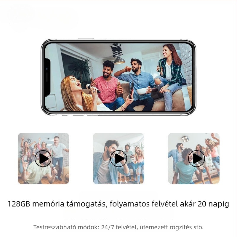 X5 vezeték nélküli HD kamera, 1080p, éjszakai látás, TF-kártya tárhely, távoli megfigyelés